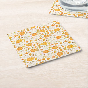 Porta-copo De Papel Quadrado Pumpkin Bonito   Ação de Graças