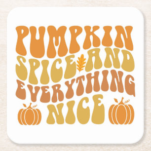 Porta-copo De Papel Quadrado Pumpkin Spice E Tudo Bem