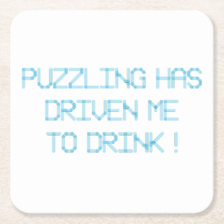 PORTA-COPO DE PAPEL QUADRADO PUZZLING ME CONDUZIU A BEBER