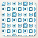 Porta-copo De Papel Quadrado Quadrados azuis em quadrados azuis - reutilizáveis<br><div class="desc">Os quadrados azuis modernos do século médio dentro dos quadrados fazem uma adorável porta copos de papel descartável,  mas reutilizável,  para sua casa ou escritório. Vendido em conjuntos de 6,  de modo que terá muito a planejar para qualquer tipo de ocasião ou uso diário.</div>
