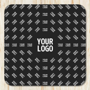 Porta-copo De Papel Quadrado Qualquer Design de imagem ou logotipo carregado   