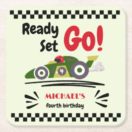 Porta-copo De Papel Quadrado Qualquer Idade Preparada Para Aniversário, Ir Carr