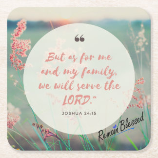 Porta-copo De Papel Quadrado Quanto para a mim e a minha casa