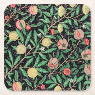 Porta-copo De Papel Quadrado Quatro Frutas, William Morris
