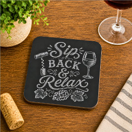 Porta-copo De Papel Quadrado Recue-se & Relaxe