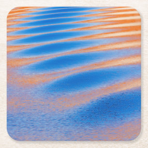 Porta-copo De Papel Quadrado Reflexo Cliff no Lago Powell Glen Canyon, UT