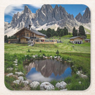 Porta-copo De Papel Quadrado Reflexões do Ranch