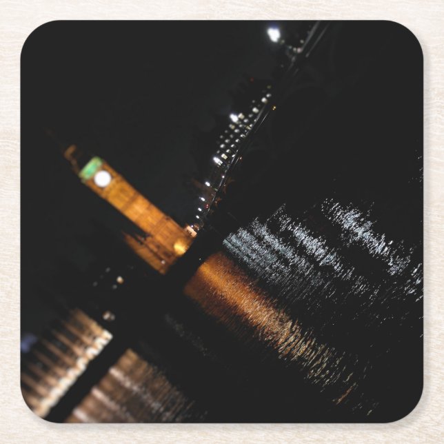 Porta-copo De Papel Quadrado Reflexões sobre Big Ben - Porta copos (Frente)