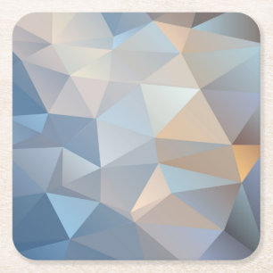 Porta-copo De Papel Quadrado Refrigere o teste padrão abstrato do triângulo