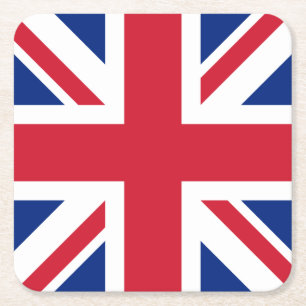 Porta-copo De Papel Quadrado Reino Unido Bandeira Union Jack das Colônias Britâ