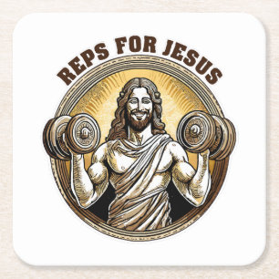 Porta-copo De Papel Quadrado Reps para Jesus