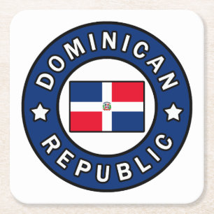 Porta-copo De Papel Quadrado República Dominicana