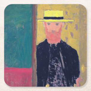 Porta-copo De Papel Quadrado Retrato Automático (Homem Mantido), Edouard Vuill