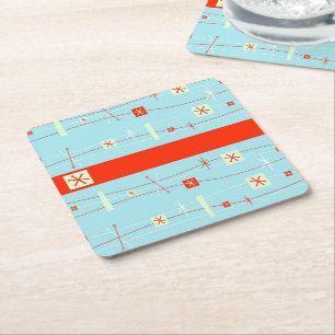 Porta-copo De Papel Quadrado Retrô