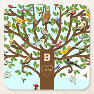 Porta-copo De Papel Quadrado Reunião Personalizada da Família