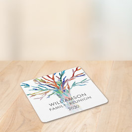 Porta-copo De Papel Quadrado Reunião Personalizada da Família