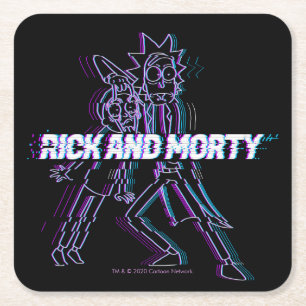Porta-copo De Papel Quadrado RICK E MORTY™  Rick E Morty Falhados