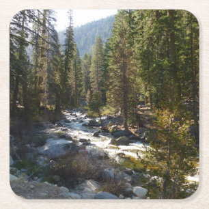 Porta-copo De Papel Quadrado Rio Kaweah no Parque Nacional de Sequoia