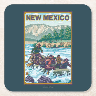 Porta-copo De Papel Quadrado Rio RaftingNew México