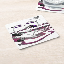 Porta-copo De Papel Quadrado Romance futurístico