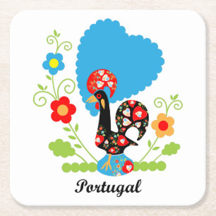 Porta-copo De Papel Quadrado Rooster Português