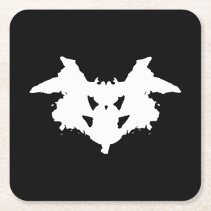 Porta-copo De Papel Quadrado Rorschach Inkblot