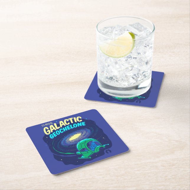 Porta-copo De Papel Quadrado ROS Galactic Geochelone (Insitu)