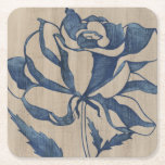 Porta-copo De Papel Quadrado Rosa de Indigo<br><div class="desc">Floral</div>