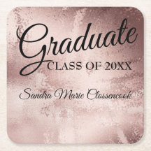 Rosa dourado elegante tipografia chic formatura