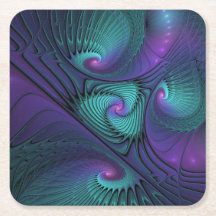 Roxo Conhece Arte Fractal Abstrato moderna Turques