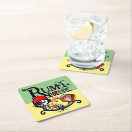 Porta-copo De Papel Quadrado Rum lover
