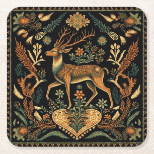 Porta-copo De Papel Quadrado Rustic Wilderness Deer