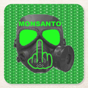 Porta-copo De Papel Quadrado Sacudir de Máscara de Gás Monsanto porta copos