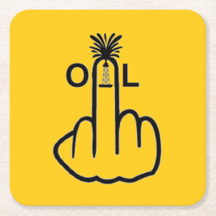 Porta-copo De Papel Quadrado Sacudir de óleo de porta copos