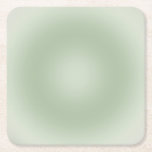 Porta-copo De Papel Quadrado Sage Green Gradient Aura<br><div class="desc">Design de gradiente - Efeito Aura - Verde Sage.</div>