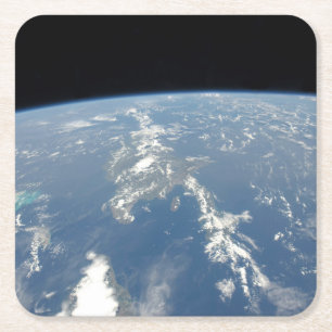 Porta-copo De Papel Quadrado Saharan Dust soprando Westward No Atlântico.