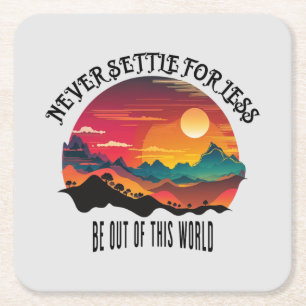 Porta-copo De Papel Quadrado Saia deste mundo