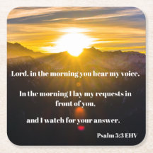 Salmo 5:3 Da Manhã Você Ouve Minha Voz