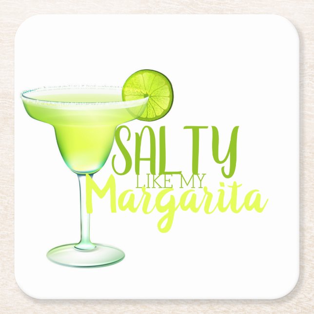 Porta-copo De Papel Quadrado Salty Margarita (Frente)