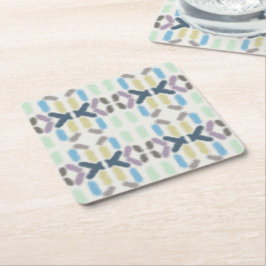 Porta-copo De Papel Quadrado Salty Watercolor Pastel Colors On Cloud White