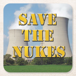 Porta-copo De Papel Quadrado Salve Os Nukes