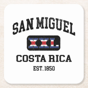 Porta-copo De Papel Quadrado San Miguel, Costa Rica - XXL Atletismo