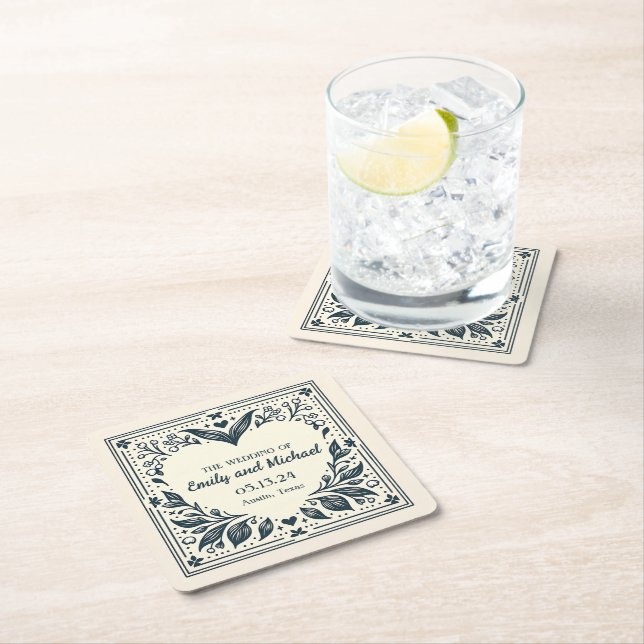 Porta-copo De Papel Quadrado Sangue Eterno (Insitu)