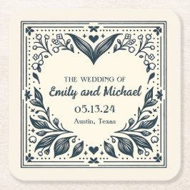 Porta-copo De Papel Quadrado Sangue Eterno