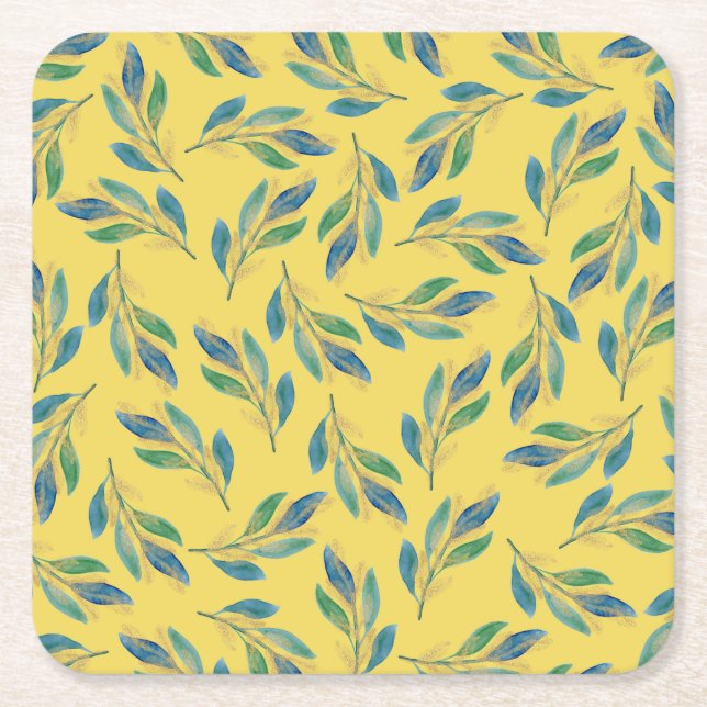 Porta-copo De Papel Quadrado Sangue Laranja (Frente)