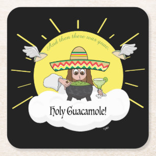 Porta-copo De Papel Quadrado Santa Porta copos de Papel Quadrado Guacamole
