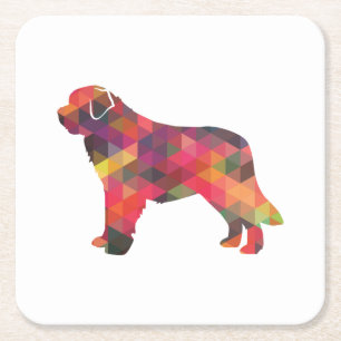 Porta-copo De Papel Quadrado Santo Bernard Geo Silhouette Multi