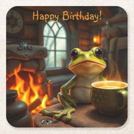 Porta-copo De Papel Quadrado Sapo Cozy