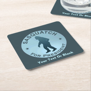 Porta-copo De Papel Quadrado Sasquatch Para Presidente