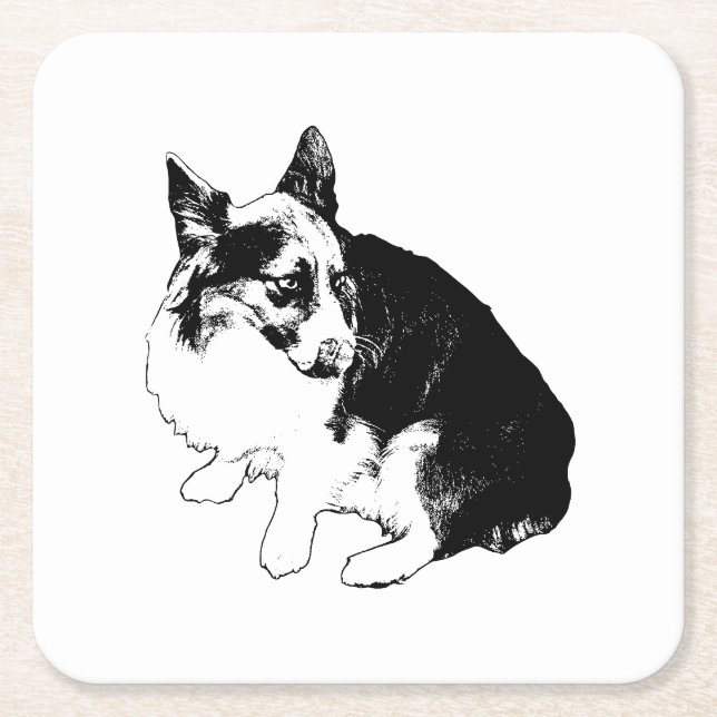 Porta-copo De Papel Quadrado Saucer Sentinel (Frente)